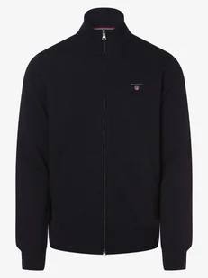 Gant Męska bluza rozpinana Mężczyźni Bawełna niebieski jednolity, M - Bluzy męskie - miniaturka - grafika 1