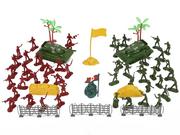 Figurki dla dzieci - Duży Zestaw Militarny Wojskowy Żołnierze Czołgi - miniaturka - grafika 1