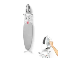 Akcesoria i części do żelazek - Uchwyt ścienny na żelazko i deskę do prasowania z izolacją termiczną i uchwytem na kable, 43 x 31,5 x 15 cm, biały plastik - miniaturka - grafika 1