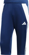 Dresy męskie - Spodnie męskie adidas Tiro 24 3/4 niebieskie IS1000-L - miniaturka - grafika 1