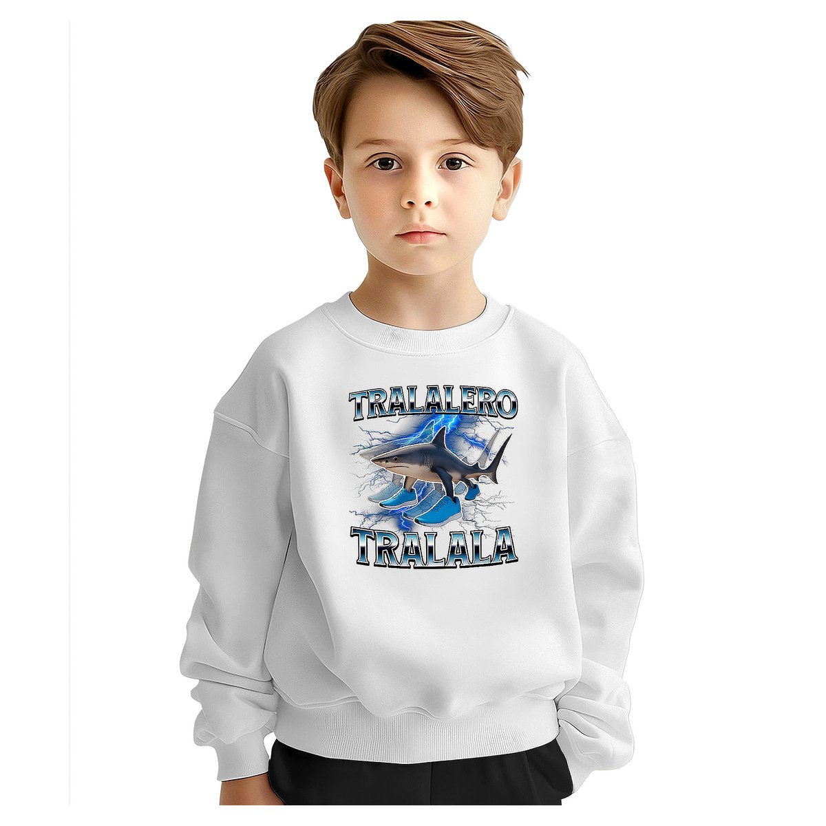 BLUZA DZIECIĘCA BRAINROT TRALALERO TRALALA 146-152 DLA CHŁOPCA DZIEWCZYNKI