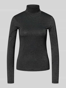 Golf o kroju slim fit z mieszanki wiskozy model ‘LAVA GLITTER’ - Koszulki i topy damskie - miniaturka - grafika 1