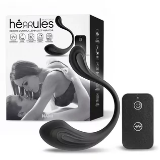 Akcesoria BDSM - Herrules Nami Vibrating Egg Remote Control Black - grafika 1