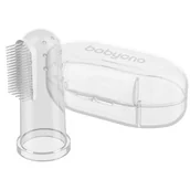 Gryzaki dla dzieci - BABYONO Babyono szczoteczka do zębów dla niemowląt na palec 723/01 - miniaturka - grafika 1