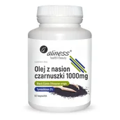 Suplementy naturalne - Aliness Olej z nasion czarnuszki 2% (60 kap) 194A-105D9 - miniaturka - grafika 1