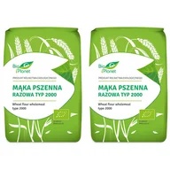 Mąka - Bio Planet Mąka pszenna razowa typ 2000 Zestaw 2 kg Bio - mąka - miniaturka - grafika 1