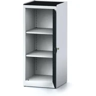 Szafy i regały magazynowe - Alfa 3 Szafa warsztatowa MECHANIC, 1170 x 490 x 500 mm, 2 półki, antracytowe drzwi 1262704 - miniaturka - grafika 1