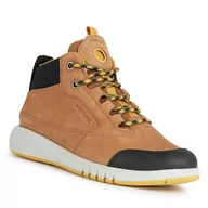 Buty dla chłopców - Kozaki Geox J Aeranter Boy Abx J04CYA 0CL11 C6F2G S Brown/Dk Yellow - miniaturka - grafika 1
