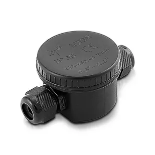 Geberit v-tac Puszka Mufa Hermetyczna Czarna 3Pin 24A AC:450V Średnica kabla 5-9mm IP66 V-TAC VT-881 - Kostki, złączki, wtyczki - miniaturka - grafika 1