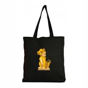 Torby i wózki na zakupy - Eko Torba Bawełniana na ramię Zakupy Shopper Torebka Mały Król Lew Simba 2 - miniaturka - grafika 1