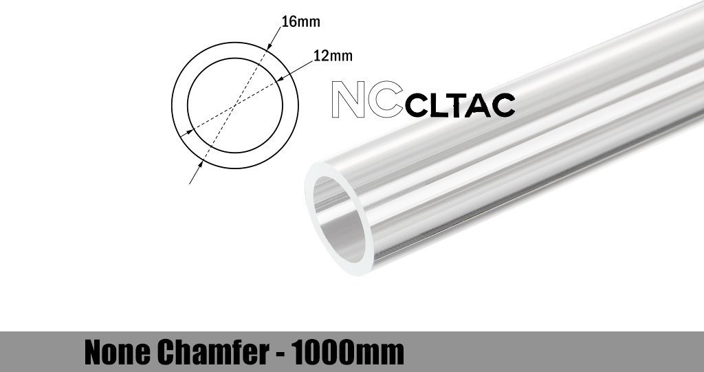 BitsPower Bitspower Crystal Link Tube 16/12mm - 1000mm, transparent