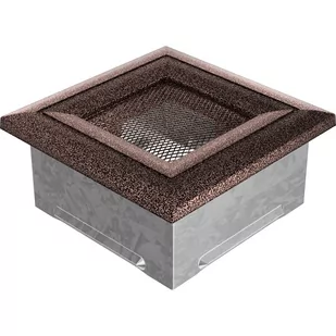 Kratki.pl KRATKA KOMINKOWA OSKAR MIEDZIANA MALOWANA 110X110 MM 11OMI - Akcesoria kominkowe - miniaturka - grafika 1