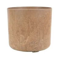Donice - Osłonka doniczki Celine 20cm okrągła beżowa - miniaturka - grafika 1