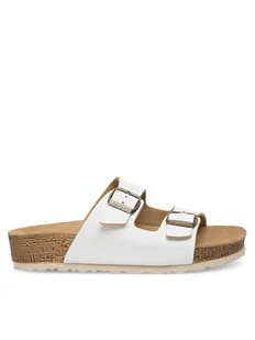 Inblu Klapki NM000034 Biały - Klapki i japonki damskie - miniaturka - grafika 1