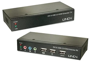 Lindy LINDY Cat.5 KVM Extender Classic KVM USB Extender USB up to 50m 39377 - Przełączniki KVM - miniaturka - grafika 1