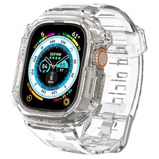 Spigen Rugged Armor ”Pro” Apple Watch Ultra (49 mm) Crystal Clear - Akcesoria do smartwatchy - miniaturka - grafika 1