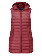 Kamizelki damskie - ANAPURNA Kamizelka pikowana "Vakitalana Long" w kolorze bordowym - miniaturka - grafika 1