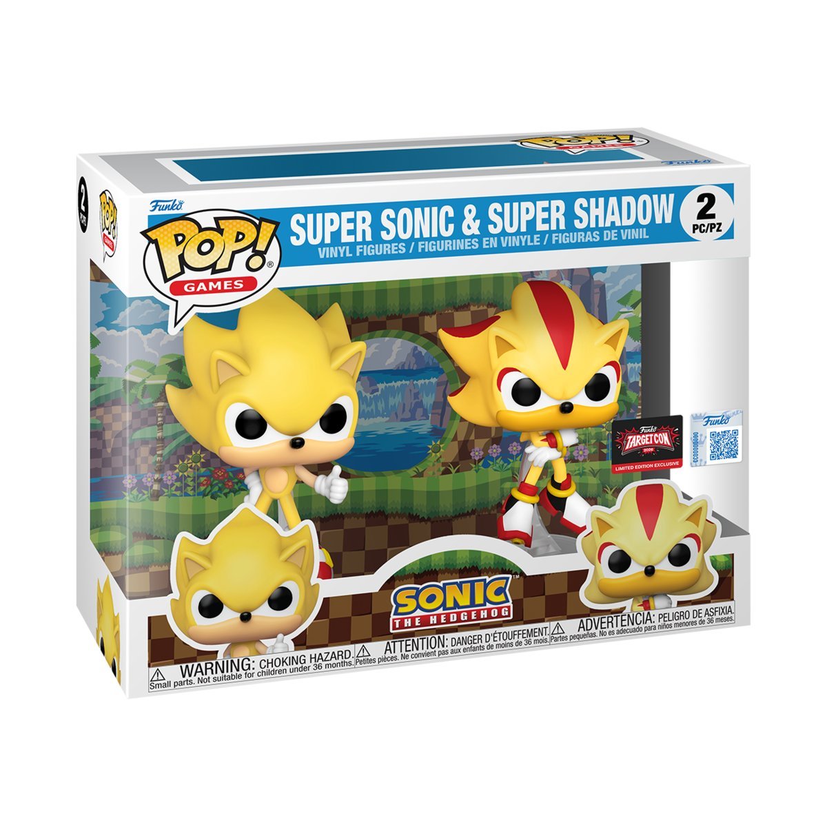 Funko, Funko POP! Multi-pack, GRY WIDEO, Figurka Kolekcjonerska, Sonic The Hedgehog, Sonic the Hedgehog