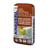 Zaprawy budowlane - Zaprawa murarska do betonu komórkowego murlep-b 128 m 10 biała 25 kg - miniaturka - grafika 1