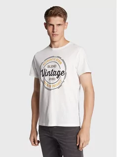 Koszulki i topy damskie - Blend T-Shirt 20714811 Biały Regular Fit - grafika 1