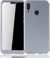 Etui i futerały do telefonów - Etui na telefon komórkowy Pokrowiec ochronny na Huawei P20 Lite Pełna obudowa Osłona ekranu 360 Srebrny - miniaturka - grafika 1