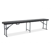 Stoły gastronomiczne - Ławka składana CATERINGOWA 180 cm Graphite Wood - Focus Garden - miniaturka - grafika 1