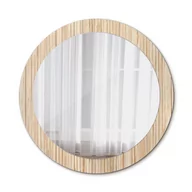 Lustra - Nowoczesne Lustro Okrągłe Bambus słoma 80cm - miniaturka - grafika 1