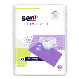Seni Super, pieluchomajtki, Extra Large, 130-170 cm, 30 sztuk - Pieluchy dla dorosłych - miniaturka - grafika 1
