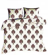 Pościel - pościel z bawełny płaskiej 200x220 + 2 poszewki B 65 kaszubek beżowy - miniaturka - grafika 1