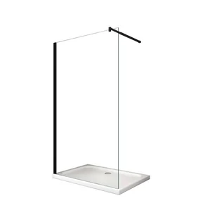 Nowoczesna ścianka prysznicowa Walk-in 8 mm z czarną ramą i wspornikiem, powłoka Easy-Clean, wysokość 200 cm - 118-120 - Ścianki i drzwi prysznicowe Nowoczesna ścianka prysznicowa Walk-in 8 mm z czarną ramą i wspornikiem, powłoka Easy-Clean, wysokość 200 cm - 118-120 - Ścianki i drzwi prysznicowe - miniaturka - grafika 1