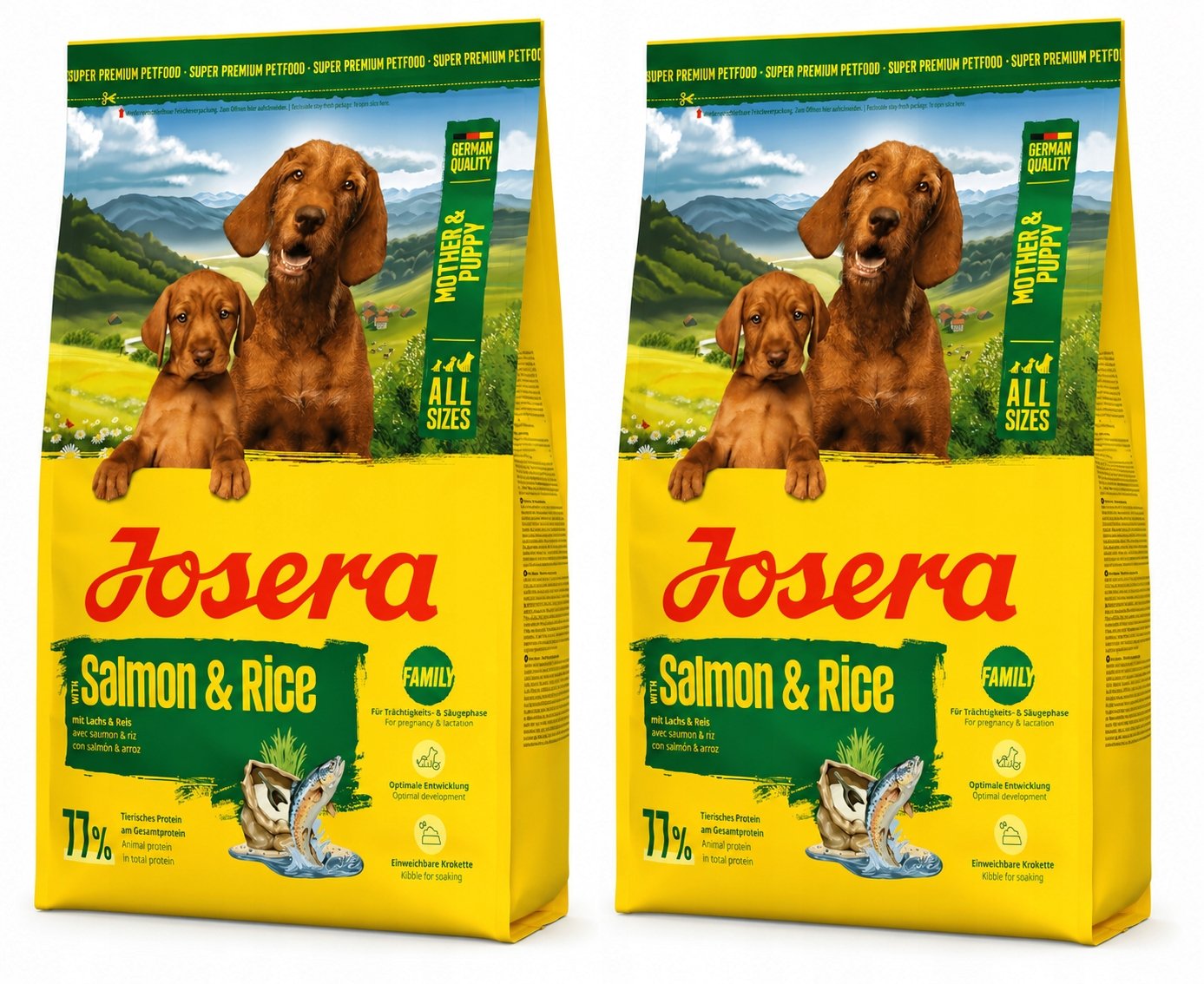 Karma dla psa JOSERA Mother & Puppy Łosoś z ryżem 3 kg