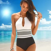 Stroje kąpielowe - Jednoczęściowy strój kąpielowy - L - miniaturka - grafika 1