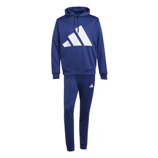 Męski Dres ADIDAS M BL FT HD TS JC5389 – Granatowy - Dresy męskie - miniaturka - grafika 1