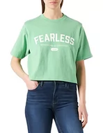 Koszulki i topy damskie - JJXX JXBrook Relaxed t-shirt damski, Absynthe Green/Detail:Bright White Print Cali 2, M - miniaturka - grafika 1