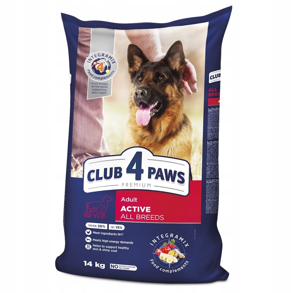 CLUB 4 PAWS PREMIUM Active All Breeds 14kg