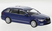 Samochody i pojazdy dla dzieci - Ixo Models Skoda Superb Ii (3T) Combi 2008 Blue  1:43 Clc470N - miniaturka - grafika 1