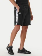 Spodenki męskie - Kappa Szorty sportowe Banda Oviedo 351S77W Czarny Comfort Fit - miniaturka - grafika 1