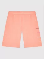 Spodenki damskie - Guess Szorty sportowe J2RD09 KASI1 Pomarańczowy Regular Fit - miniaturka - grafika 1