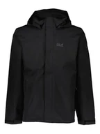 Kurtki i kamizelki sportowe męskie - Jack Wolfskin Kurtka funkcyjna "Silver Fjord" w kolorze czarnym - miniaturka - grafika 1