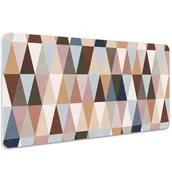 Podkładki na biurko - Podkładka na biurko Geometryczny mural retro 100x50 cm - miniaturka - grafika 1