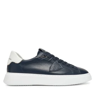 Sneakersy Philippe Model A006053 BTLU V016 Granatowy - Sneakersy męskie - miniaturka - grafika 1