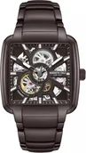 Zegarki męskie - Zegarek męski KENNETH COLE KCWGY0046501 brązowy klasyczny skeleton - miniaturka - grafika 1