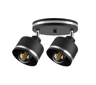 Candellux Wama lampa sufitowa (spot) 2-punktowa czarna/chrom 98-00439 98-00439 - Lampy sufitowe - miniaturka - grafika 1