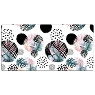 Podkładki na biurko - Duża podkładka na biurko Abstrakcja liście 120x60cm, Dywanomat - miniaturka - grafika 1