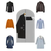 Pokrowce na ubrania - Pokrowiec na ubrania garnitur do szafy 60x137 cm garderoba - miniaturka - grafika 1