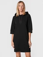 Sukienki - Sisley Sukienka dzianinowa 4IPRLV01T Czarny Regular Fit - miniaturka - grafika 1