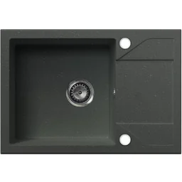 EOS Zlewozmywak granitowy ADRIA szary metalik (z ociekaczem) - Zlewozmywaki EOS Zlewozmywak granitowy ADRIA szary metalik (z ociekaczem) - Zlewozmywaki - miniaturka - grafika 1