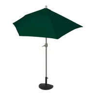 Parasole ogrodowe - Parasol półokrągły Parla, parasol balkonowy, UV 50+ poliester/aluminium 3 kg ~ 300 cm zielony z podstawą - miniaturka - grafika 1