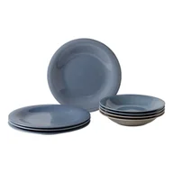 Serwisy obiadowe - 8-częściowy zestaw niebieskich porcelanowych talerzy Villeroy & Boch Like Color Loop - miniaturka - grafika 1
