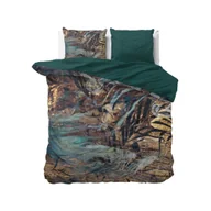 Pościel - 200x220 APOLLO taupe pościel satyna bawełniana kpl - miniaturka - grafika 1